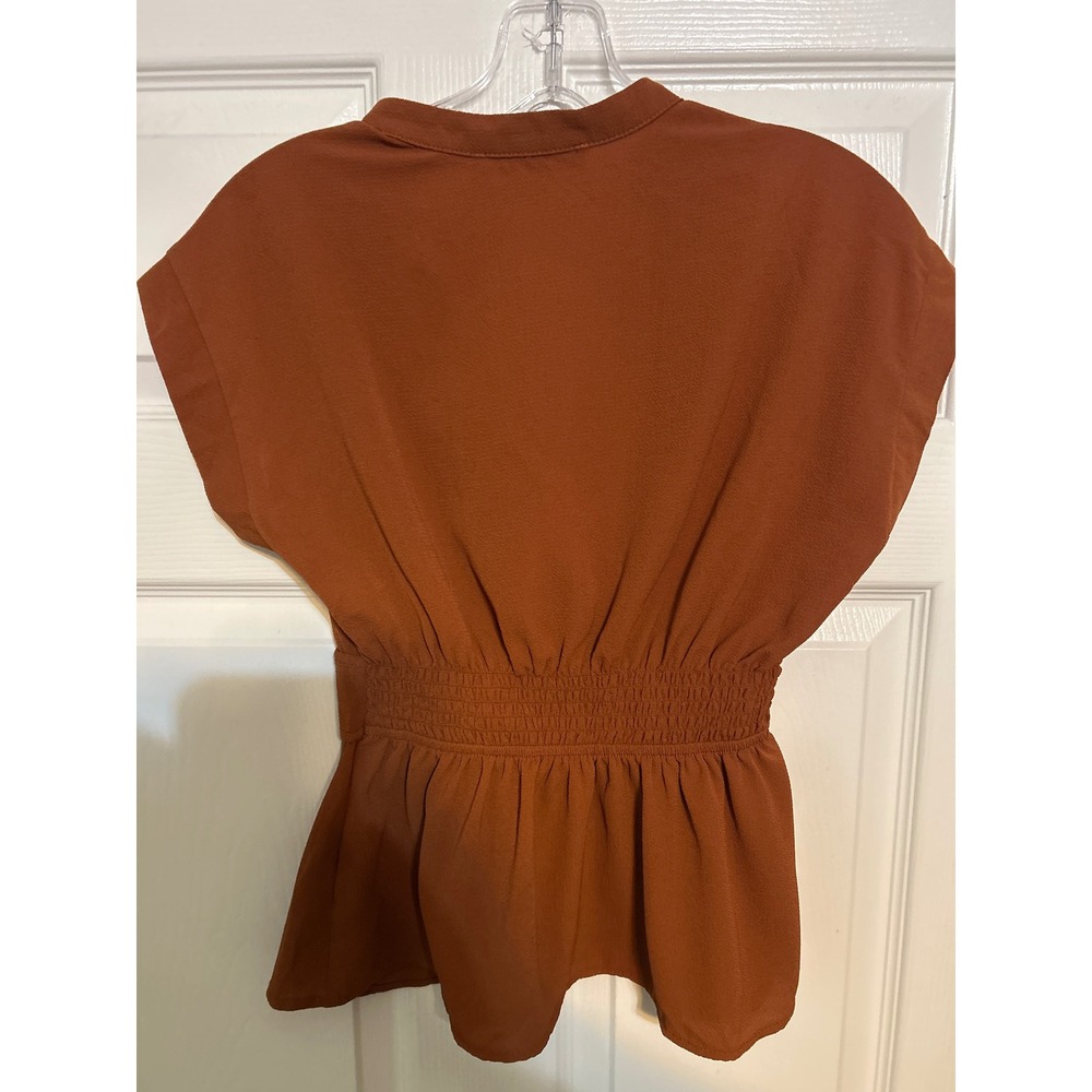 π Brown Blouse by Ann Taylor Sz M - Picture 3 of 3